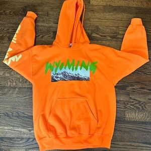 Kanye West YEEZY  Wyoming Neon Orange Hoodie - Size M